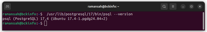 psql --version